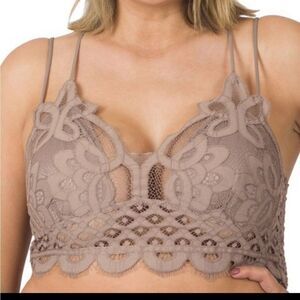 ZENANA Bralette Falling For You Ash Mocha GORGEOUS